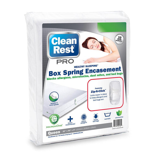 Clean Rest Simple Box Spring Encasement 60 x 80 x 9 - Queen