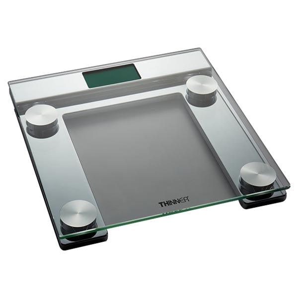 Conair Thinner Digital Chrome and Glass Scale, Tempered Safety Glass, Lithium Battery, 1.5” LCD Screen