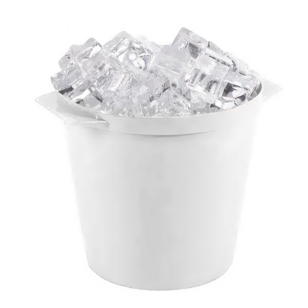 Hapco Elmar 3qt Round Ice Bucket White (7" x 8")