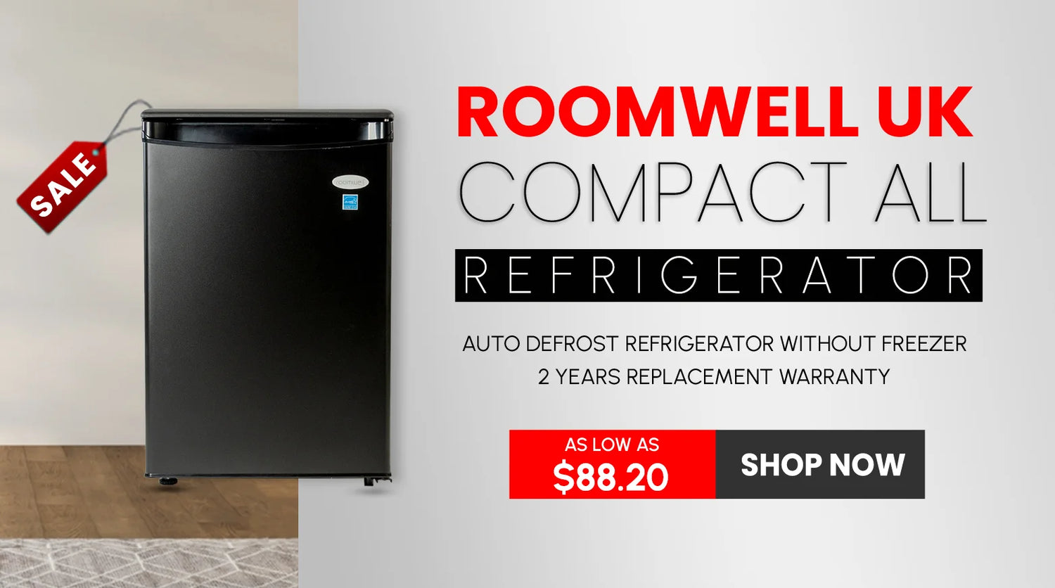 Compact Refrigerators - Roomwell UK - Shop Now
