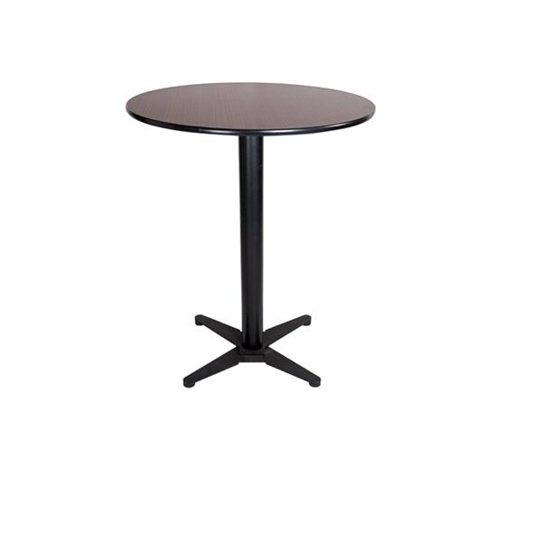 Walnut Flip Top Cocktail Table Ø 70 x H 105 cm,  Tilt-top Version Made Of MDF, Height Adjustable To Offer End Users Flexibility For Different Occasions