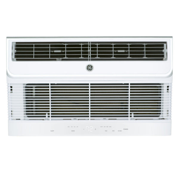 GE AJCM10AWJ 26" Built-In Thru the Wall Smart Air Conditioner with 3-Speed Fan, Electronic Cap Touch Controls, and Cooling Capacity of 10,000 BTU, 10.6 EER, R32,115v/1ph