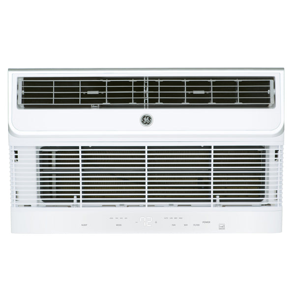GE AJCM10DWH 26" Thru-the-Wall Smart Air Conditioner with WiFi powered by SmartHQ™, Smart Fan Switch, and Cooling Capacity of 10,000 BTU, 10.6 EER, R410A, 230/208v/1ph