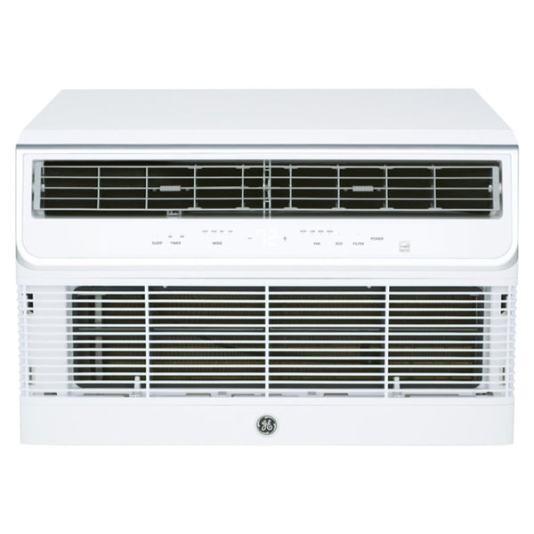 GE AJCQ06LCH 26"  Thru-the-Wall Smart Air Conditioner with  Smart Fan Switch, Electronic Capture Controls, and Auto-Dimming Display, and Cooling Capacity of 6,000 BTU