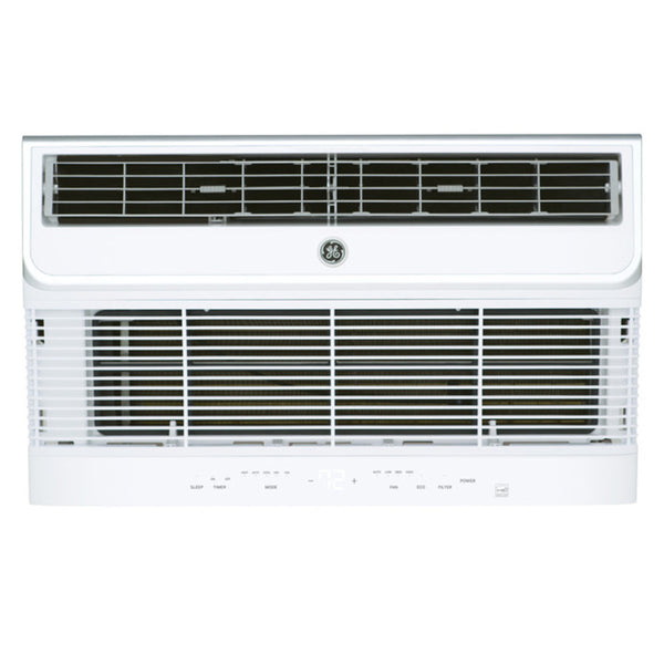 GE AJEM12DCH 26" Built-in Thru-the-Wall Wall-mount Air Conditioners with 3-Speed Fan, 6-Way Directional Airflow, Premium Guard Seacoast Protection, and 12,000 BTU Cooling Capacity,R410A, 9.7,230/208v/1ph