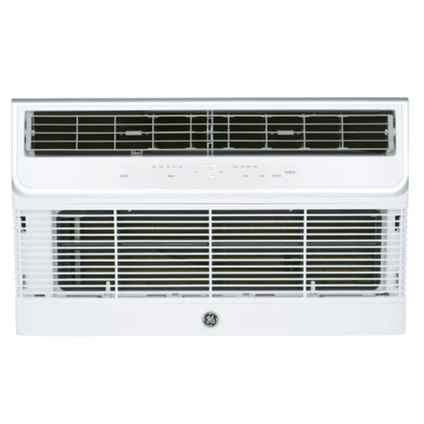 GE AJHQ12DWH 26" Built-In Heat Pump Room Air Conditioners with 6-Way Directional Airflow, Smart Fan Switch, and Cooling Capacity of 11,800 BTU, 9.6 EER, R410A 230/208v/1ph