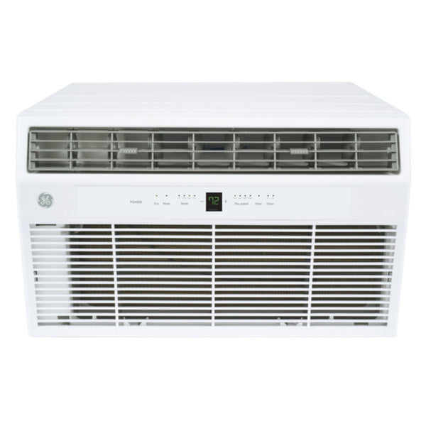 GE AKCQ12ACJ 24" Built-In Thru-the-Wall Air Conditioner with 3-Speed Fan, Large LCD Display, Cooling Capacity of 12,000 BTU, 10.5 EER, R32, 115v