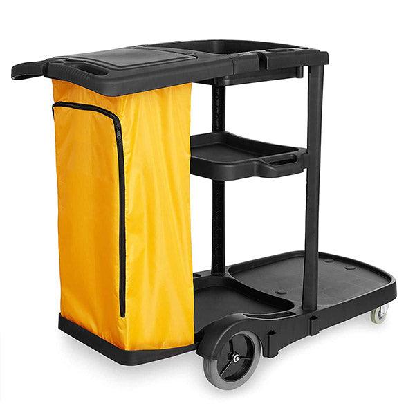 Cleaning Cart, 3'' Front Wheel, 8'' Back Wheel, 45''X20''X38 Case Pack Of 1 Pieces Rapid Hotel Supplies