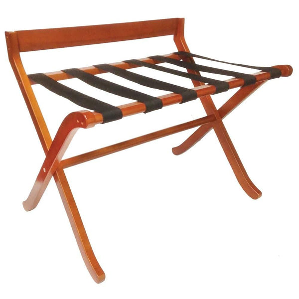 Extra-Wide Wood luggage racks for guest rooms