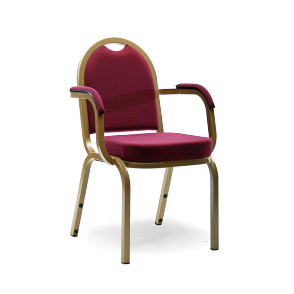 Phoenix Arm Chair Aluminum Banquet Chair, Comfortable, Lightweight, Space-saving, Stackable