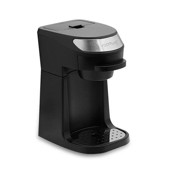 Roomwell UK 1 Cup Coffee Machine, Auto Shut Off, Less Than 180 Sec Brewing Time, 2 Years Replacement Warranty