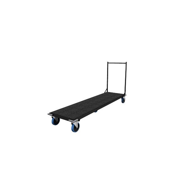 Rectangular Table Trolley L 182 x W 52 x H 80 cm, Allows Up To 8 Tables To Be Stored Flat And Stacked, Moving Is Now Simpler And Safer Than Ever - 